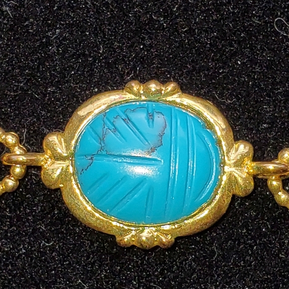 Scarab Goldtone Bracelet**DISCOUNT ON SHIPPING** - Picture 5 of 10